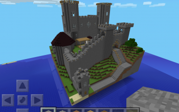 Medieval Castle w/ tower wall - Pocket Edition Friendly