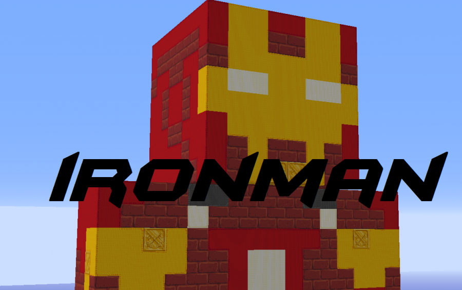 iron man minecraft statue