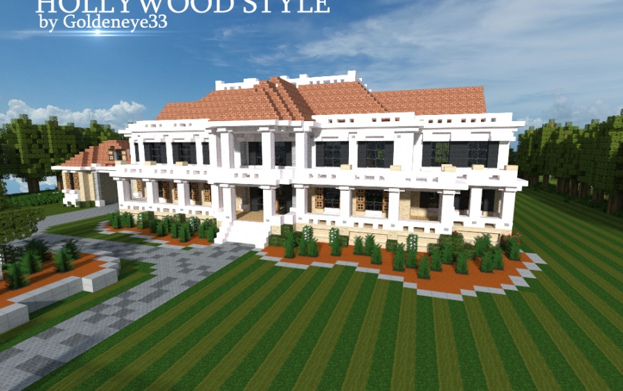 Hollywood Style Mansion  by Goldeneye33, creation #3235