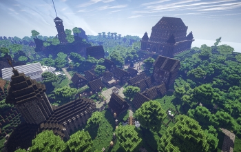 Lepelville 1.7.x (medieval town, castle, mansion, tower, village-in-a-hole, pvp arena and more!)