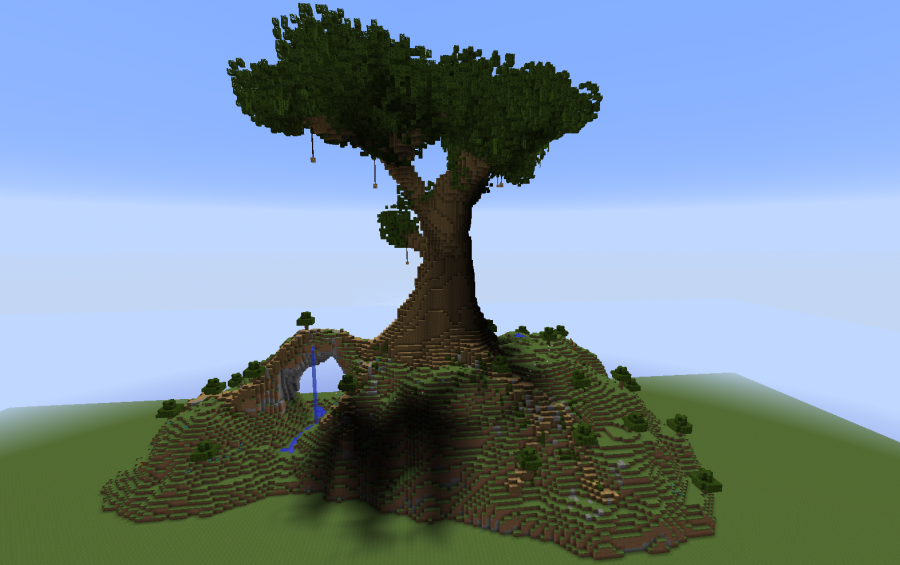 Tree On Mountain, creation #3357 Tree On Mountain, creation #3357