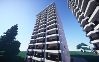 Modern apartment building