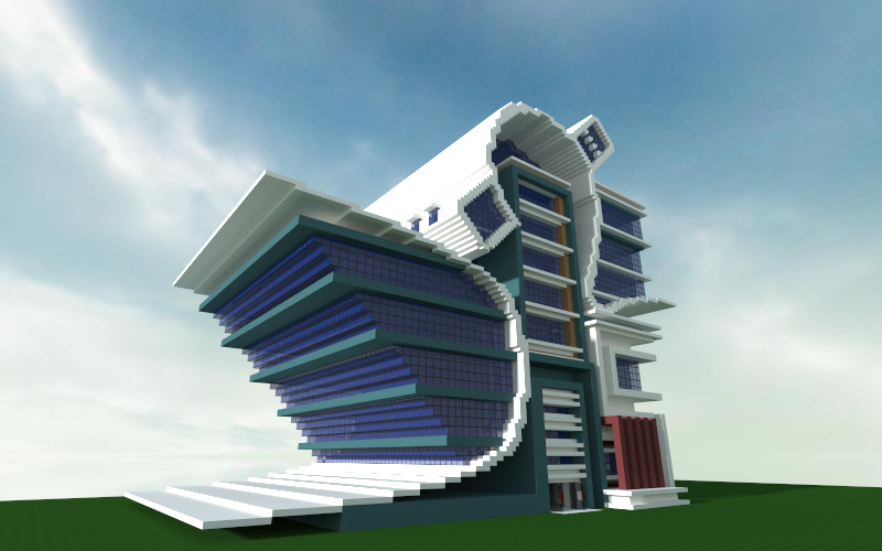modern/futuristic city building., creation #3835