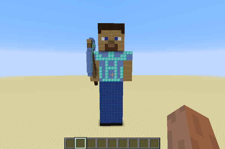 steve with pickaxe, creation #3988