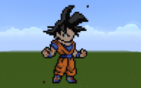 Goku Pixel Art