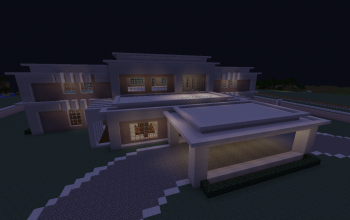 Modern House w/ Perimeter Wall