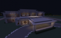 Modern House w/ Perimeter Wall