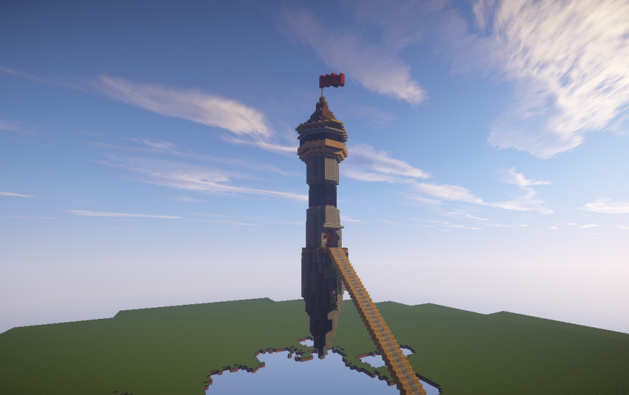 Tower creator. Радиовышка майнкрафт. Вышка майнкрафт. Смотровая башня майнкрафт. Телевышка в МАЙНКРАФТЕ.
