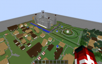 castle with village....walled in