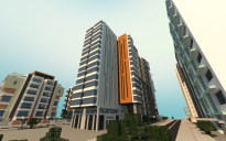 Modern city building