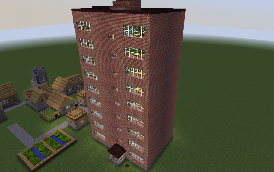 Minecraft block of flats 2025