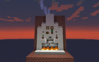 Automatic lighting fireplace