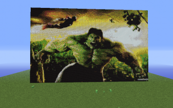 HULK pixel art