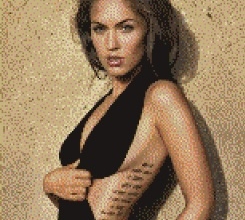 Megan Fox Pixel Art