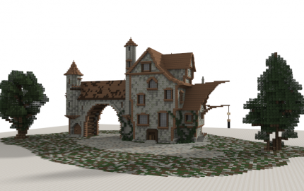 Big Medieval House for Minecraft