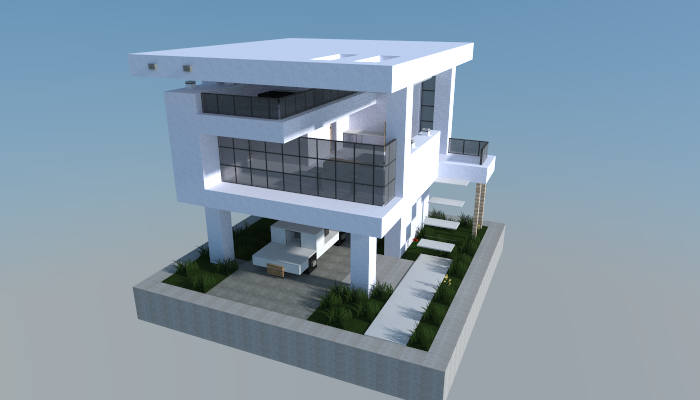 16x16 Modern house 0, creation #5572 16x16 Modern house 0, creation #5572