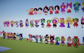 Little touhou characters
