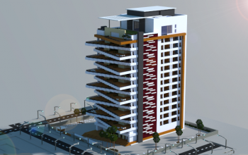 Large Modern Apartment Building