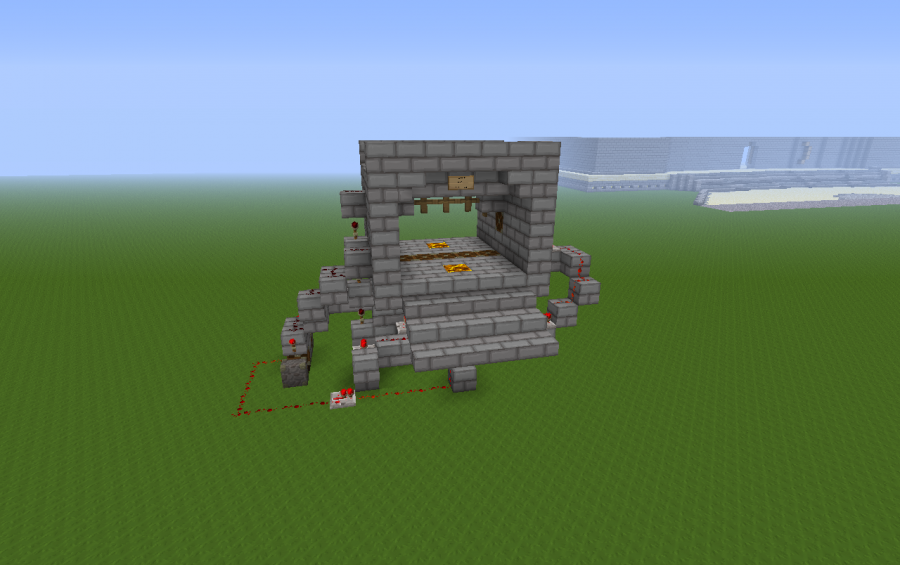 System Redstone Door 5 By 3 Pistons Creation 643