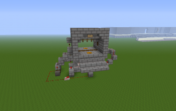 System redstone door (5 by 3 pistons)