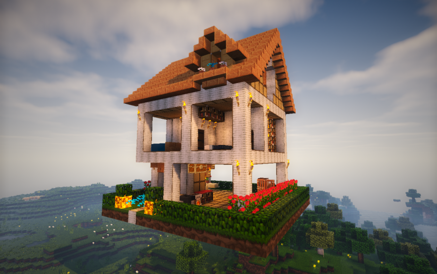 Modern House Minecraft Wood - Minecraft Houses And Shops Creations 2 : We are going to make a large minecraft house, all you need is a world in creative, or if you manage to get very much concrete white blocks.