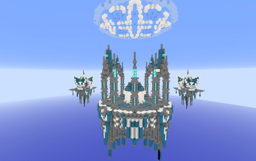 Heaven - 4 x 4 Bedwars Map, creation #6784