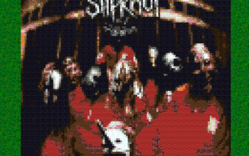 Slipknot Self-titled 1999 album cover pixel art