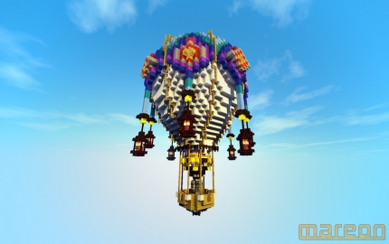 Minecraft Hot Air Balloon Schematic
