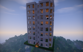 White Apartment Building