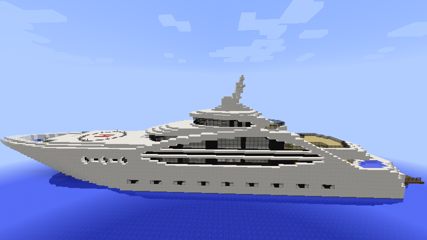 minecraft yacht schematic