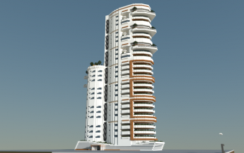 Modern apartment building