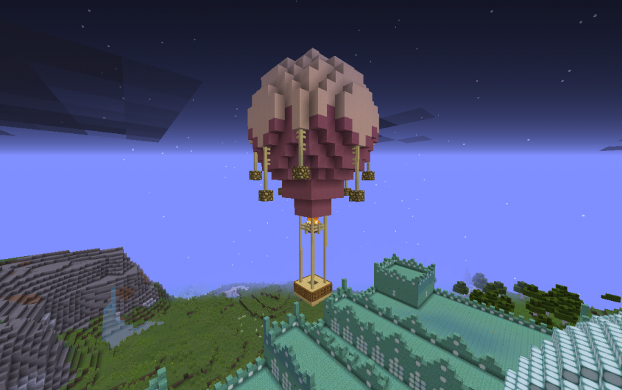 Minecraft Hot Air Balloon Schematic