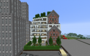 Modern apartment building