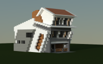 Leaning house
