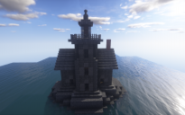 Stone lighthouse - (with working fireplace)