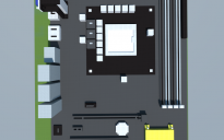 Asus D820MT Business Desktop's motherboard