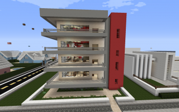 modern apartment complex