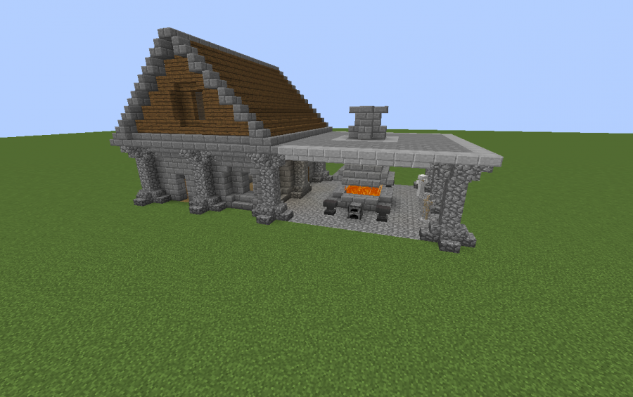 Minecraft, How To Build A Blacksmith's House