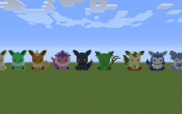 Shiny Eeveelutions Pixel Art