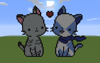 OCs Twistedleaf and Frosttail Pixel Art