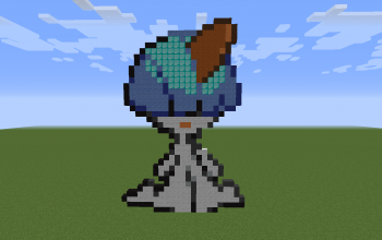 Shiny Ralts Pixel Art