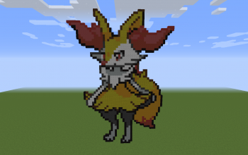 Braixen Pixel Art