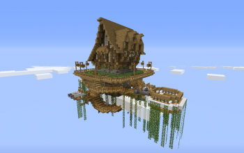 House in a floating island