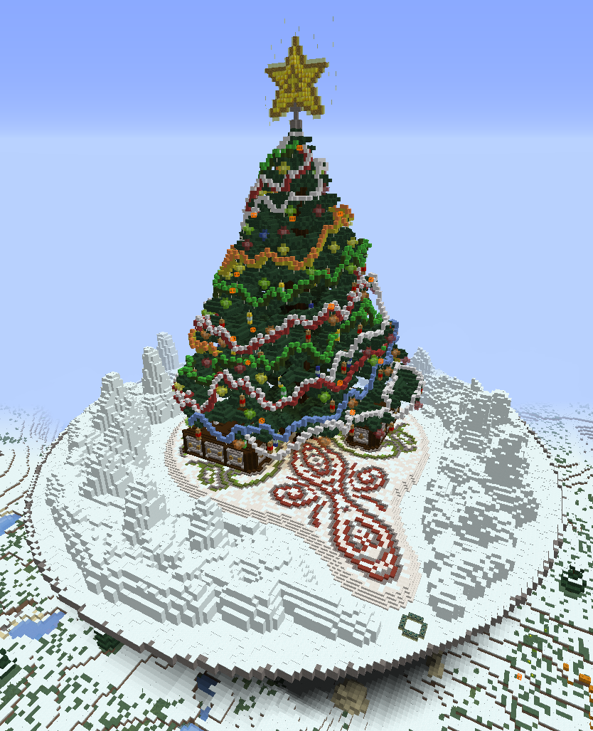Minecraft Christmas Tree Schematic