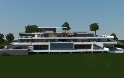 Modern house I made in minecraft