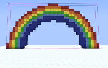 Rainbow pixel art (simple)