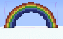 Rainbow pixel art (simple)