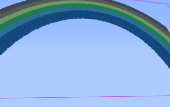 Rainbow pixel art
