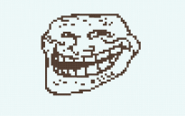 Trollface Pixel Art for Map Painting