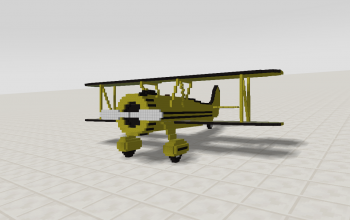 Biplane (yellow)